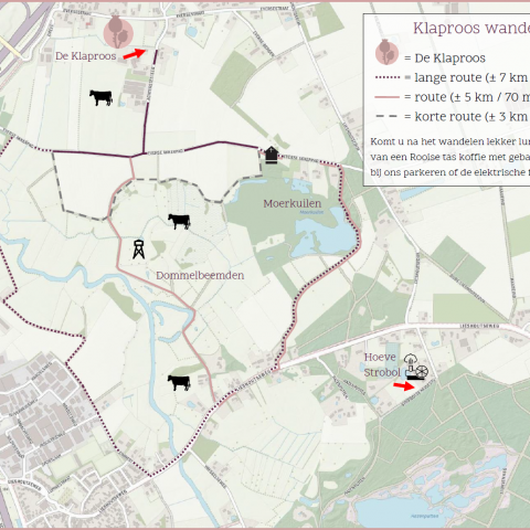 wandelkaart de klaproos